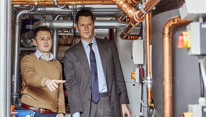 RDC's Tom LLoyd (left) with MP Alex Chalk (right)